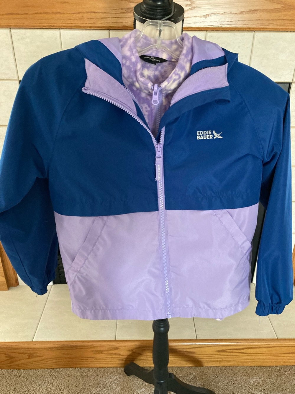 Eddie Bauer Multi-Season 3-in-1 Jacket, Water-Resistant Shell & Fleece Liner, S